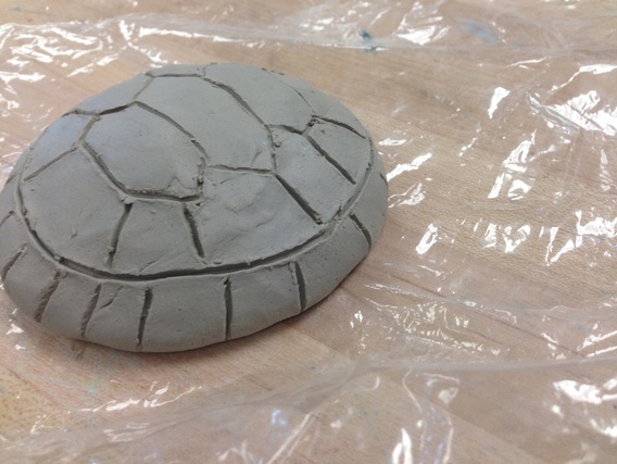 clay turtle shell
